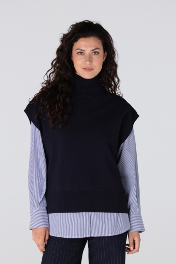 Juffrouw Jansen Trui BRACHA W25 TRUI FN 153 000780 DARK BLUE
