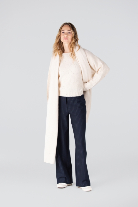 Juffrouw Jansen ecru dames trui | Model