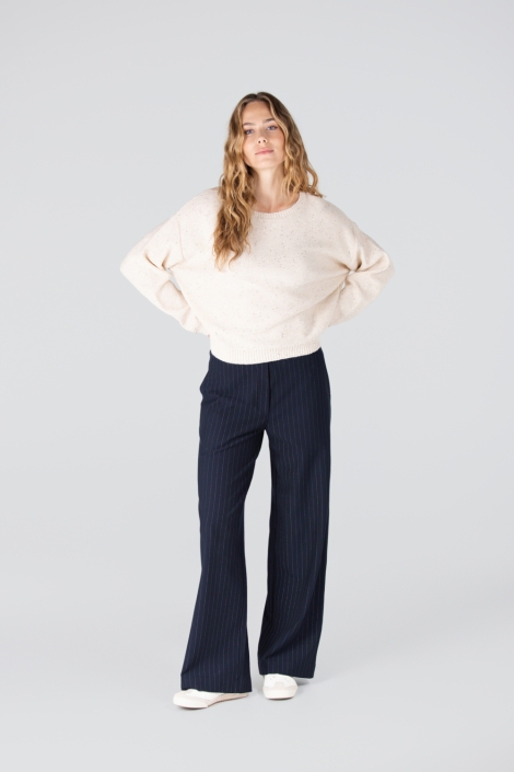 Juffrouw Jansen ecru dames trui | Model