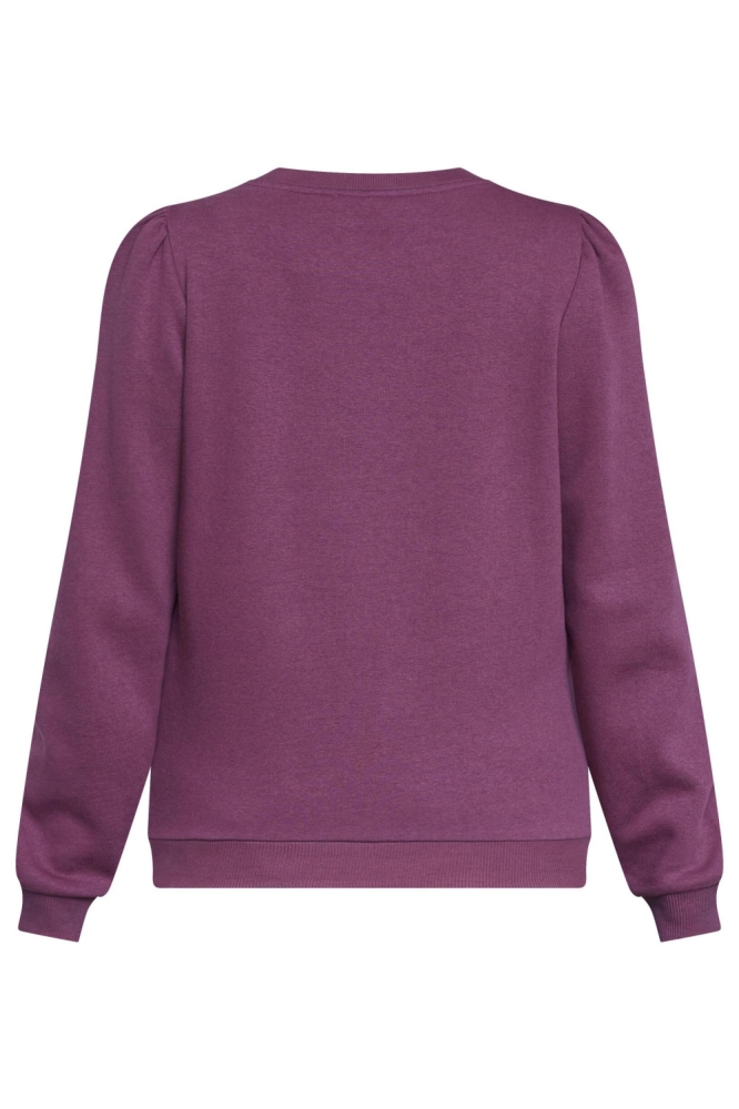 SisterS point bordeaux dames sweater | Achteraanzicht