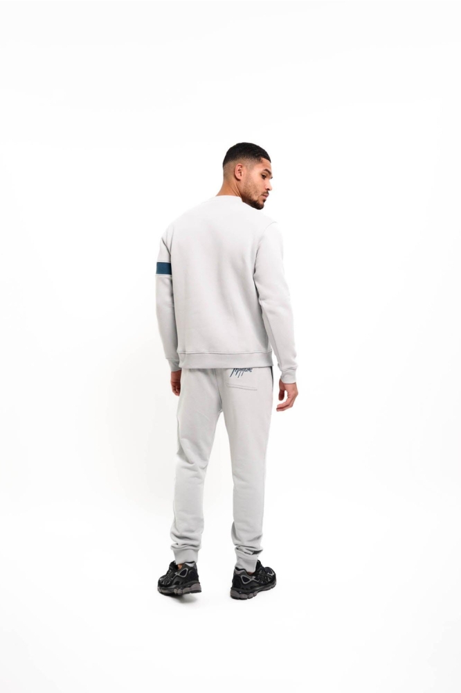 Malelions grijze heren sweater | Model