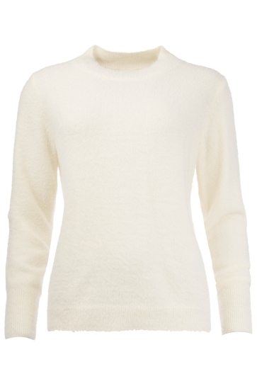 NED FRESA LS RMJ FURRY KNIT 25W1 U172 05 01 ecru