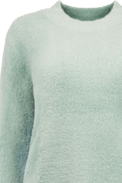 NED blauwe dames trui | Close up