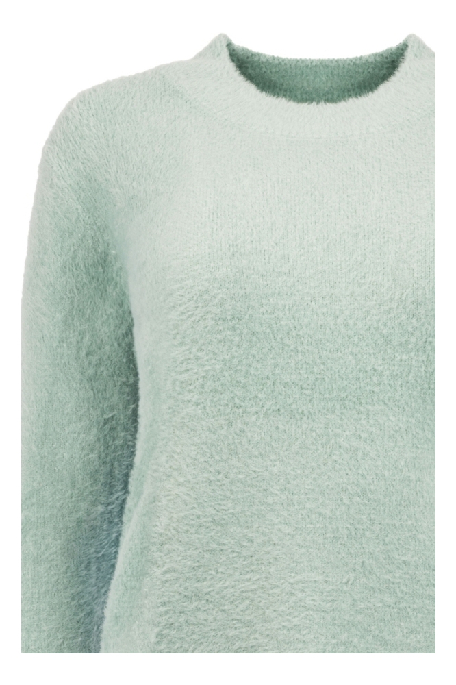 NED blauwe dames trui | Close up