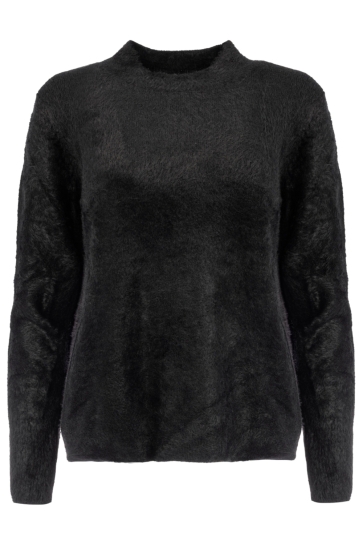NED FRESA LS RMJ FURRY KNIT 25W1 U172 05 900 black