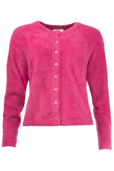 NED Vest FRINO LS RMJ KNIT 25W1 U172 06 467 fuchsia red