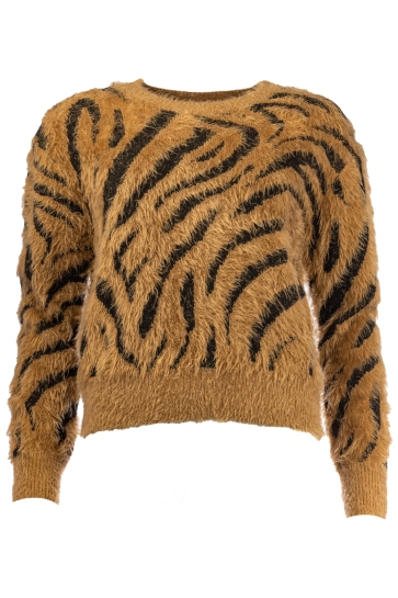 NED FEATHERS LS RMJ FURRY ZEBRA 25W1 U263 01 670-900 lion brown-black