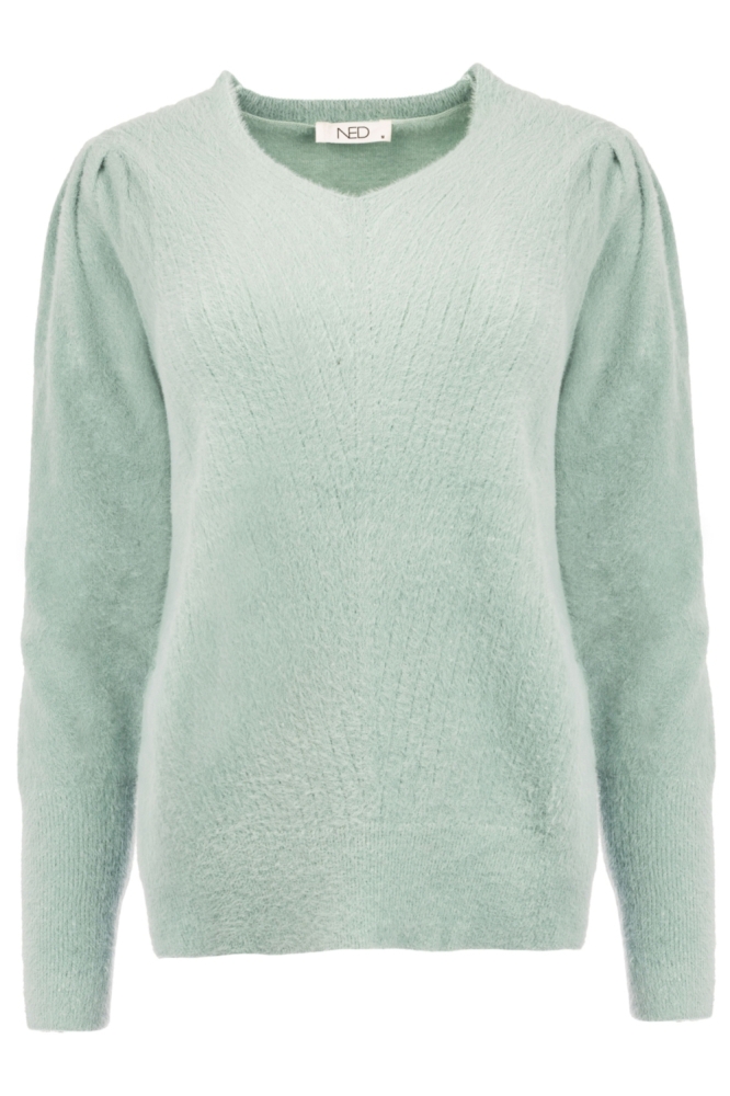 NED blauwe dames trui | Vooraanzicht