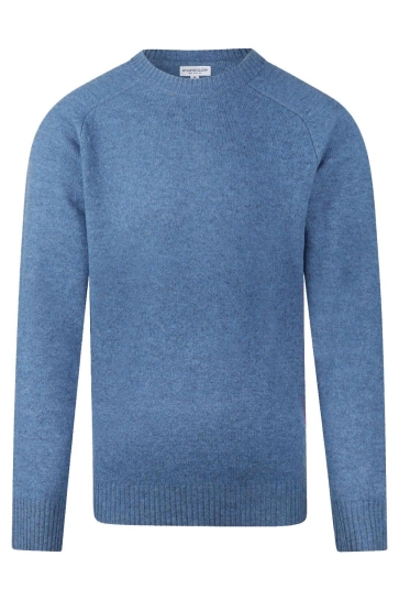 McGregor LAMBSWOOL CREW NECK SWEATER MM252 1202 02 2015 WORKER BLUE