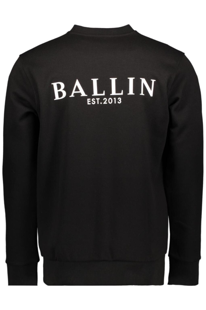 Ballin zwarte heren trui | Achteraanzicht