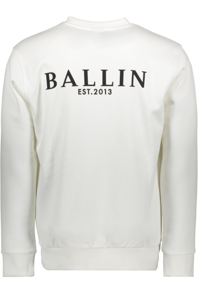 Ballin witte dames sweater | Achteraanzicht