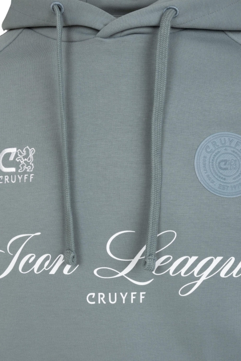 Cruyff grijze heren sweater | Close up