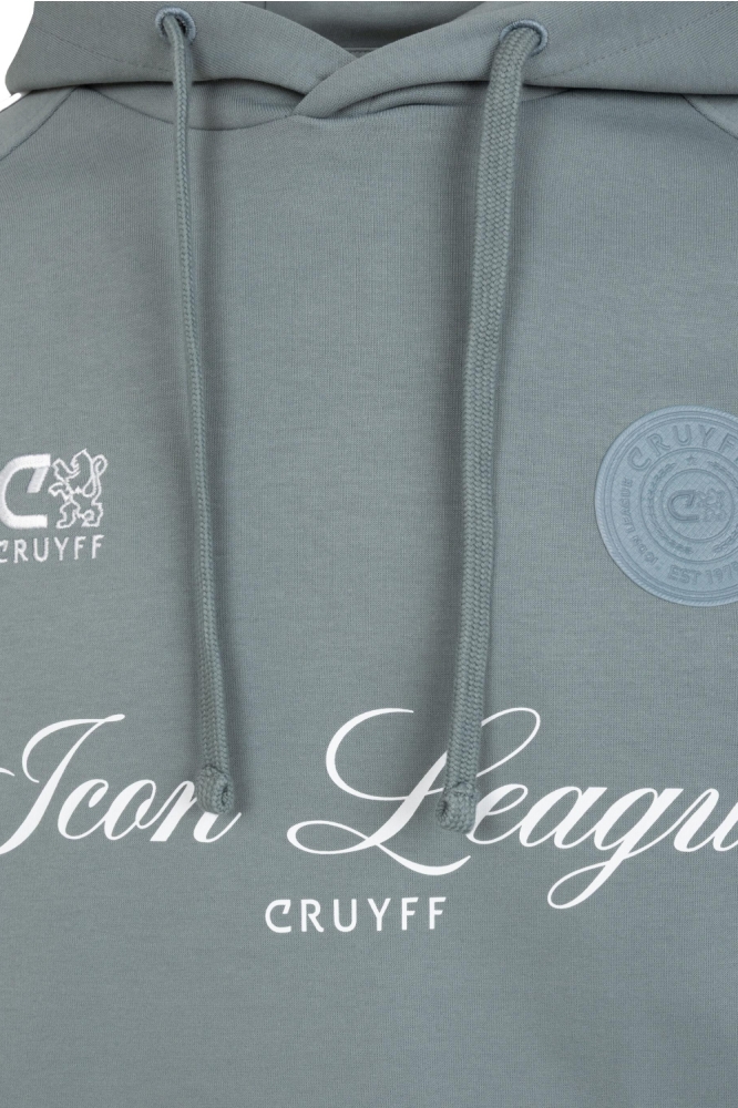 Cruyff grijze heren sweater | Close up