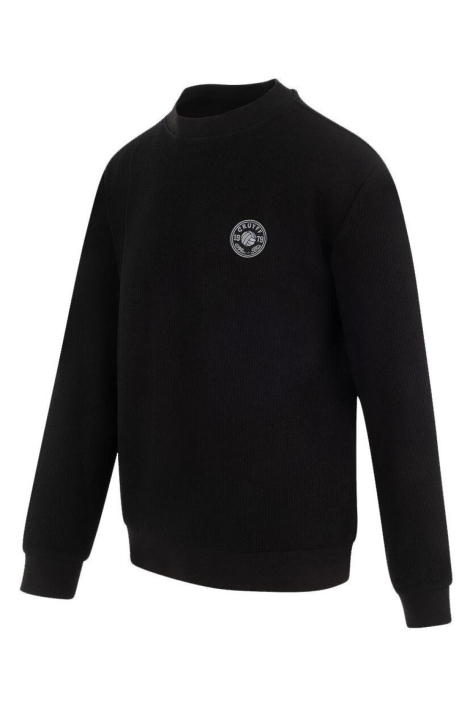 Cruyff zwarte heren trui | Model zijaanzicht