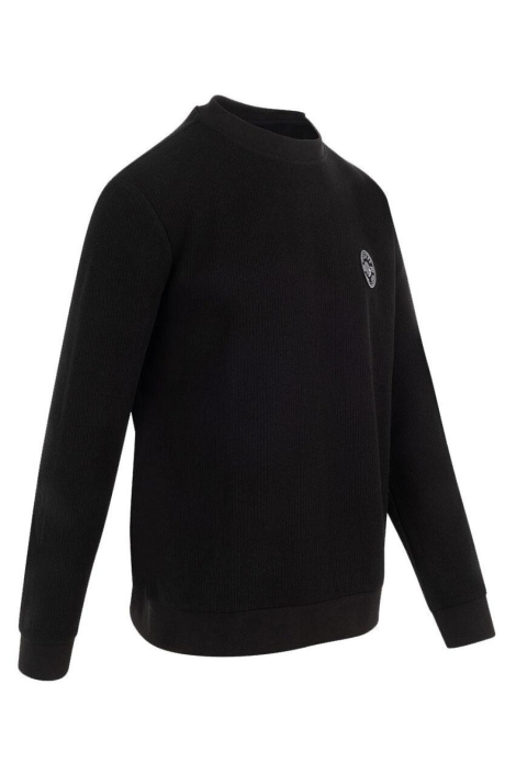 Cruyff zwarte heren trui | Model zijaanzicht
