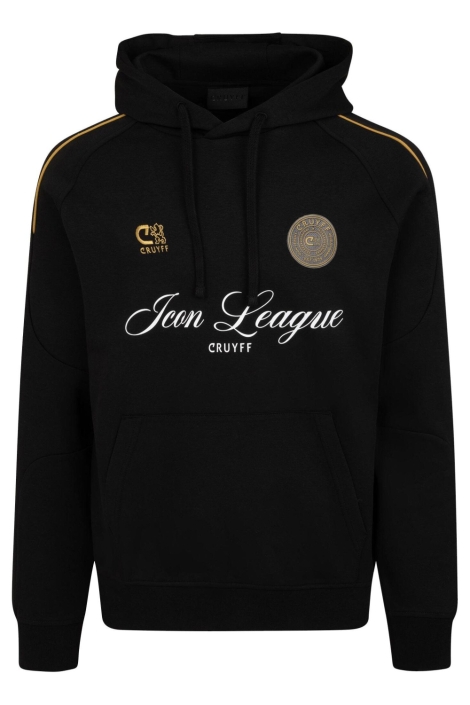 Cruyff zwarte heren sweater | Vooraanzicht