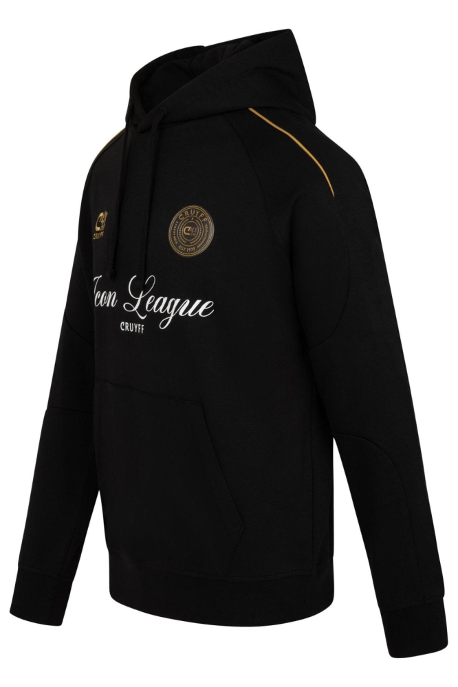 Cruyff zwarte heren sweater | Zijaanzicht