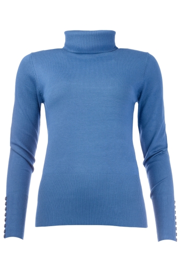 NED Trui BELON LS RMB BREI 25W1 U106 02 Navy Peony 