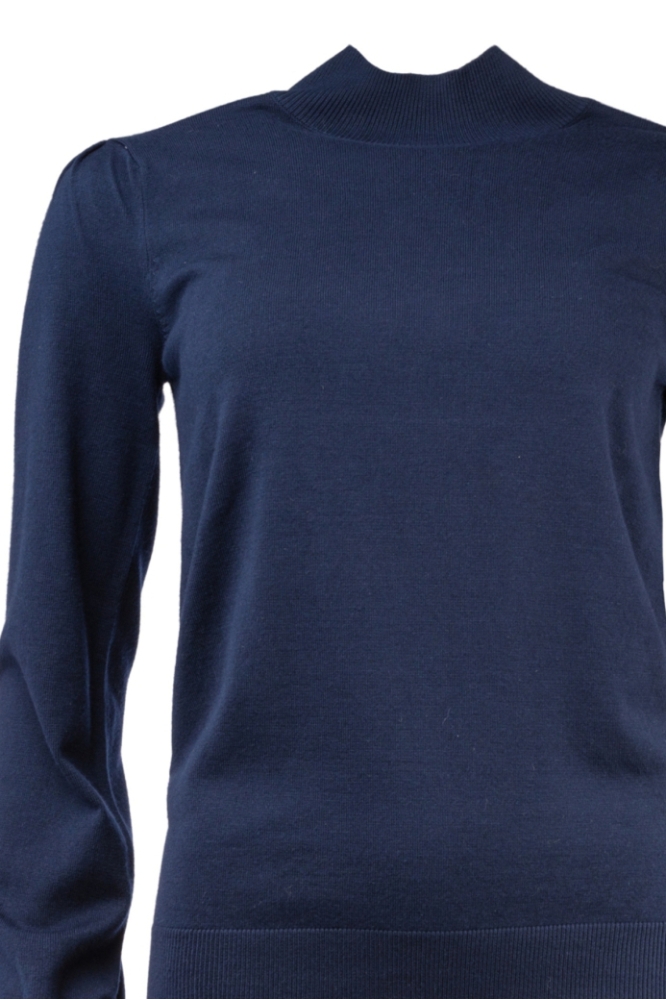 NED blauwe dames trui | Close up