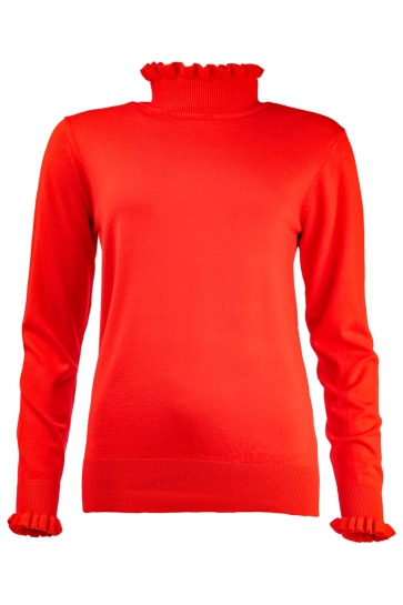 NED RUFFLE LS RMB BREI 25W1 U106 16 533 tomato