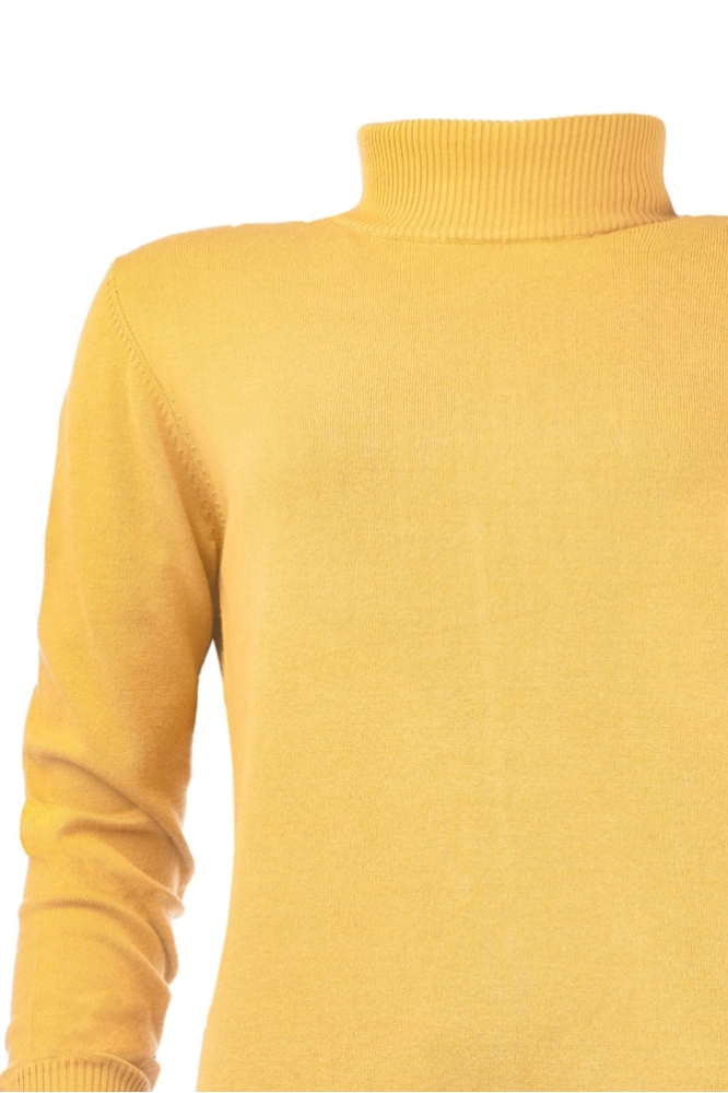 NED gele dames trui | Close up