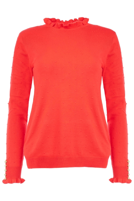 NED rode dames trui | Vooraanzicht