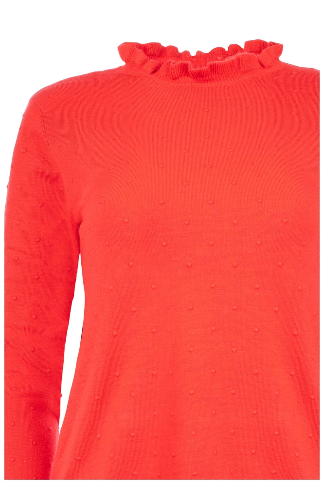 NED rode dames trui | Close up