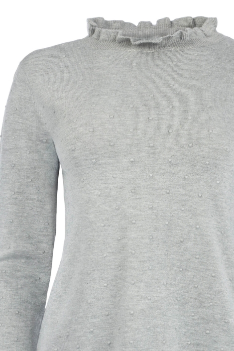 NED grijze dames trui | Close up