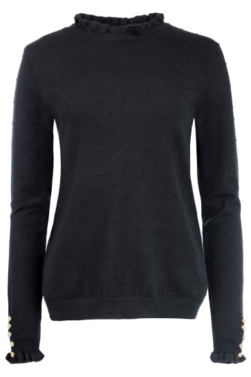 NED Trui FLEET LS RMB BREI 25W1 U106 43 900 black