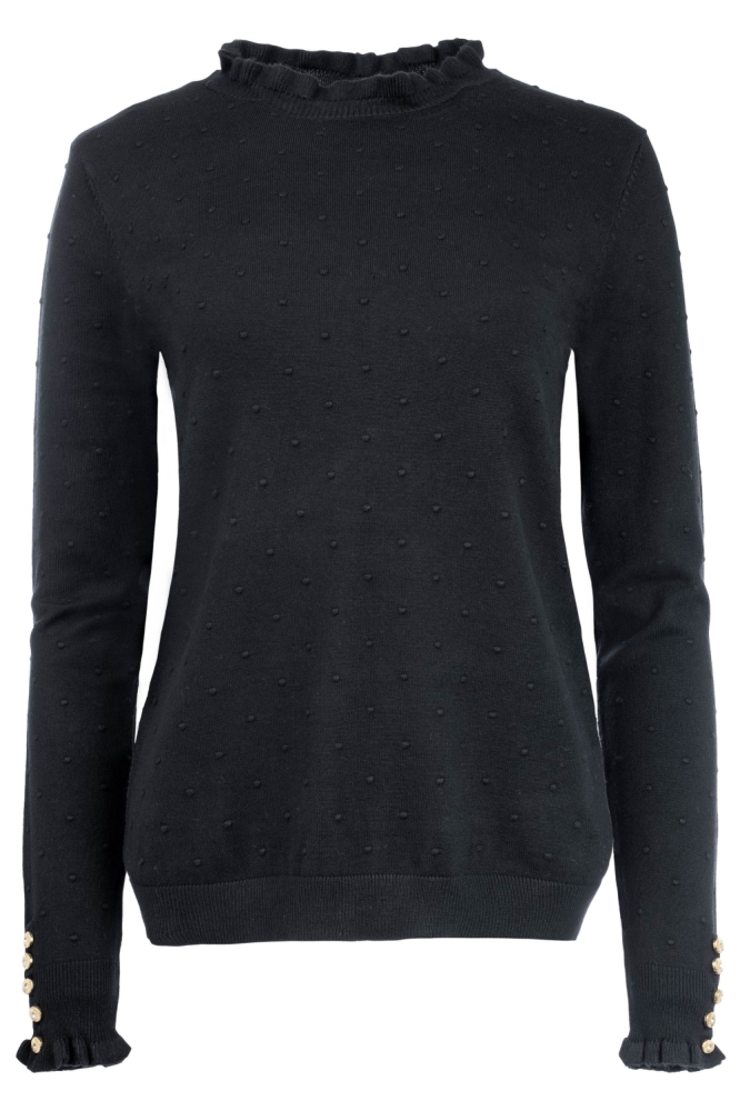 NED zwarte dames trui | Vooraanzicht