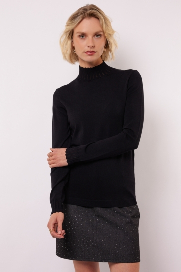 Fluresk CALYX KNIT SWEATER 25WLF03 001 BLACK