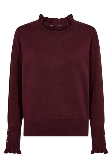 Freequent bordeaux dames trui | Vooraanzicht