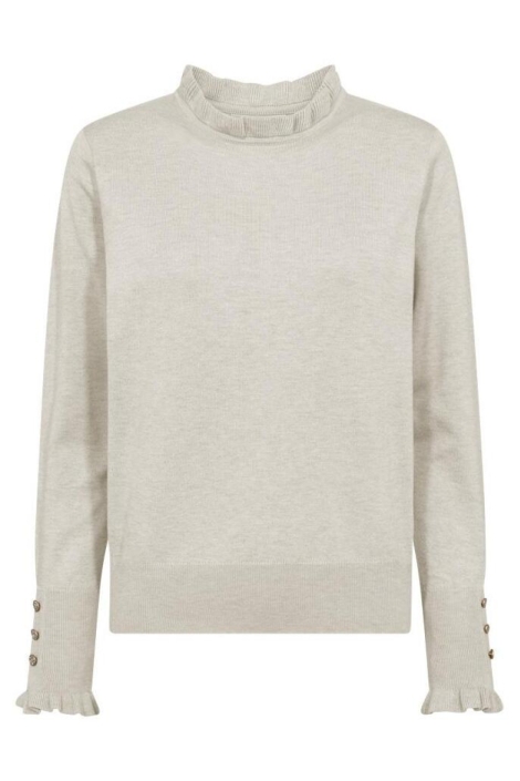 Freequent beige dames trui | Vooraanzicht