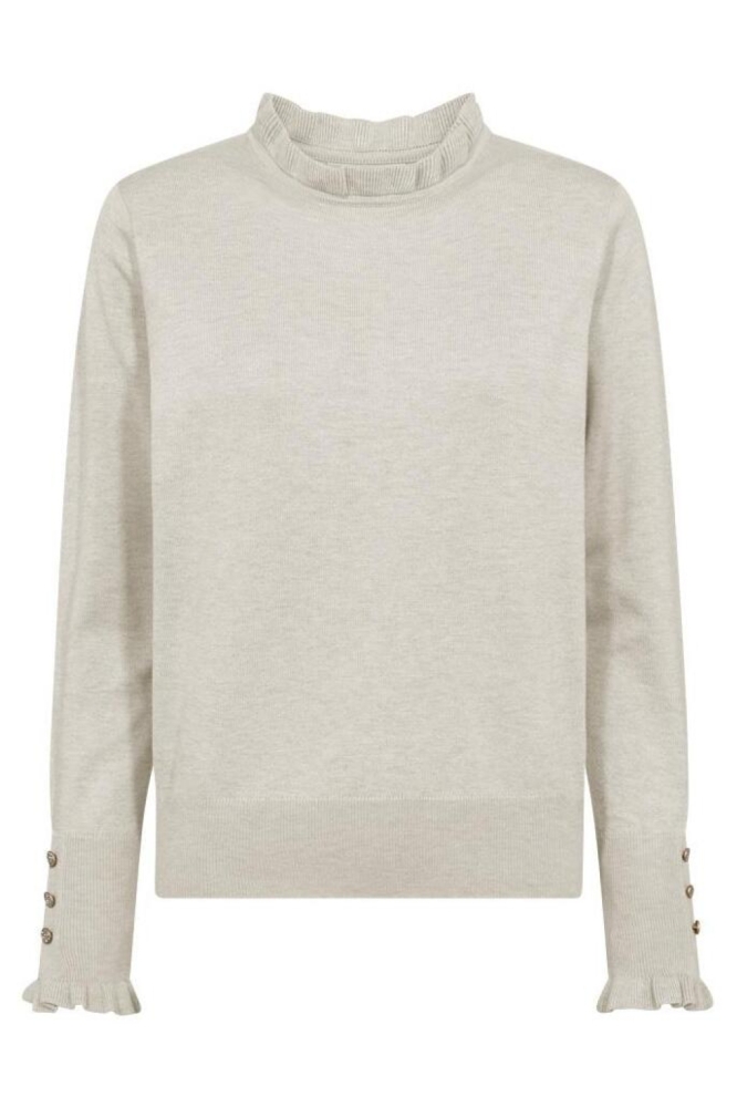 Freequent beige dames trui | Vooraanzicht