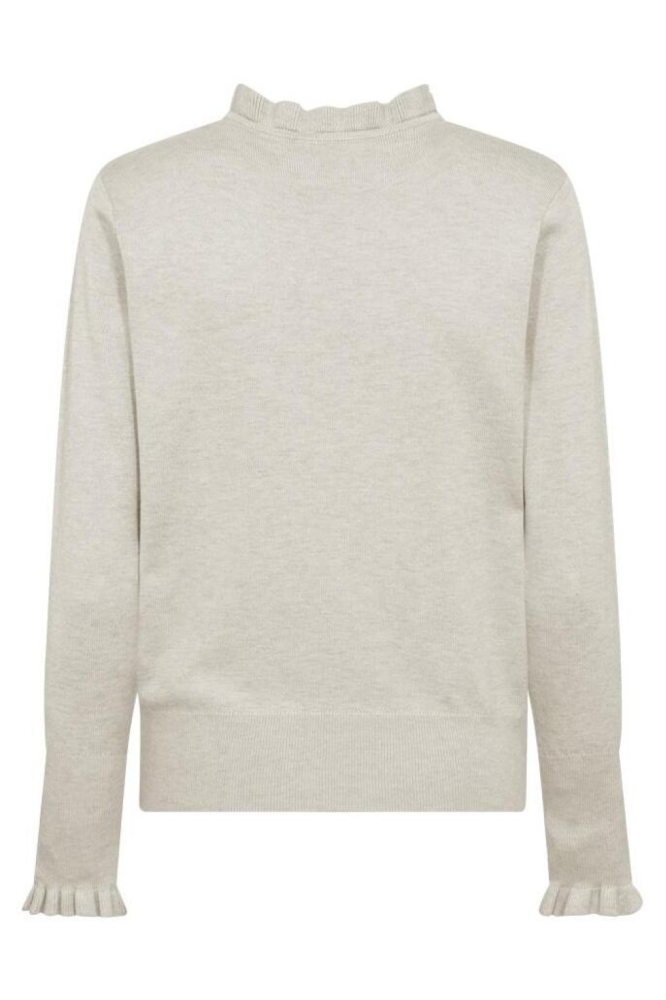 Freequent beige dames trui | Achteraanzicht