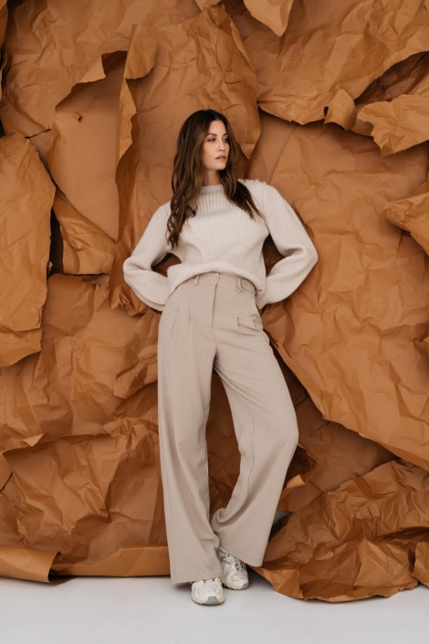 Maicazz beige dames trui | Model