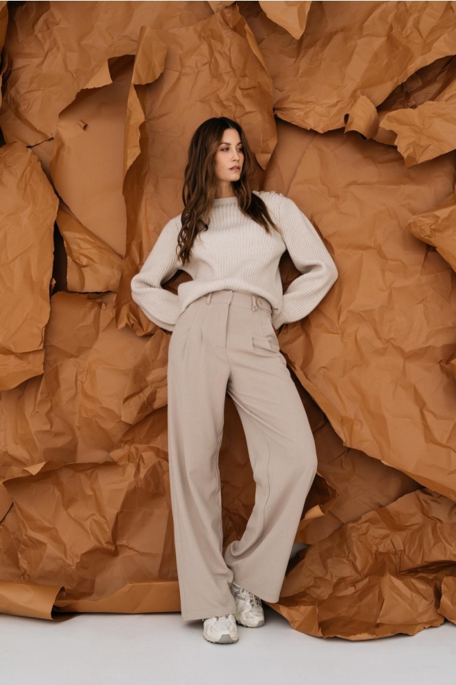 Maicazz beige dames trui | Model