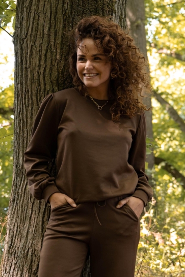 FOS Amsterdam Trui JETTE UNI 7551 205 BRUIN