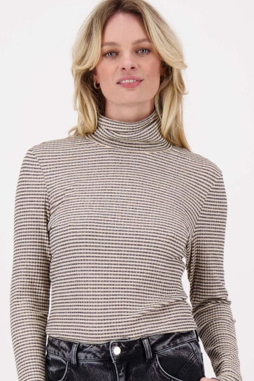Zusss TRICOT KOL MET LUREX STREEP 0304 0018 7276 KIT/ZILVER