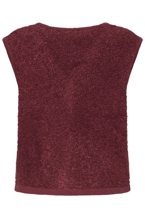 Ichi rode dames gilet | Achteraanzicht