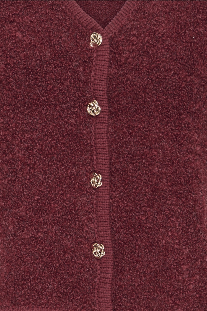 Ichi rode dames gilet | Kleurstaal