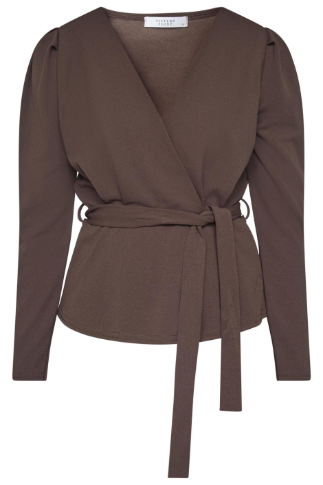 SisterS point bruine dames blouse | Vooraanzicht