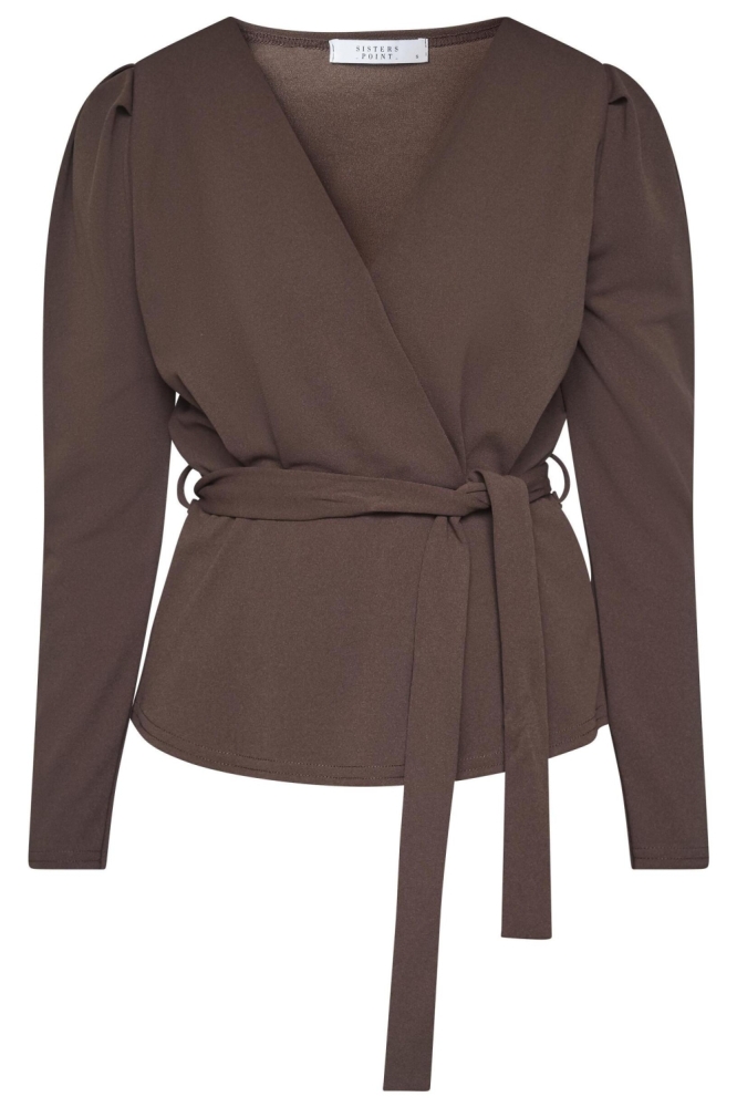 SisterS point bruine dames blouse | Vooraanzicht