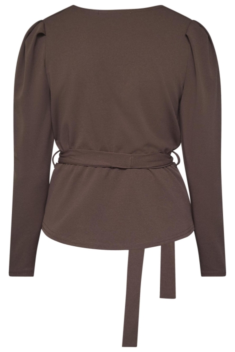 SisterS point bruine dames blouse | Achteraanzicht