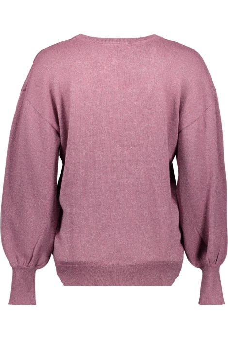 Kaffe roze dames trui | Achteraanzicht