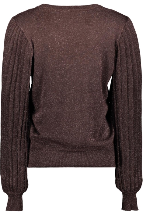 Kaffe bruine dames trui | Achteraanzicht