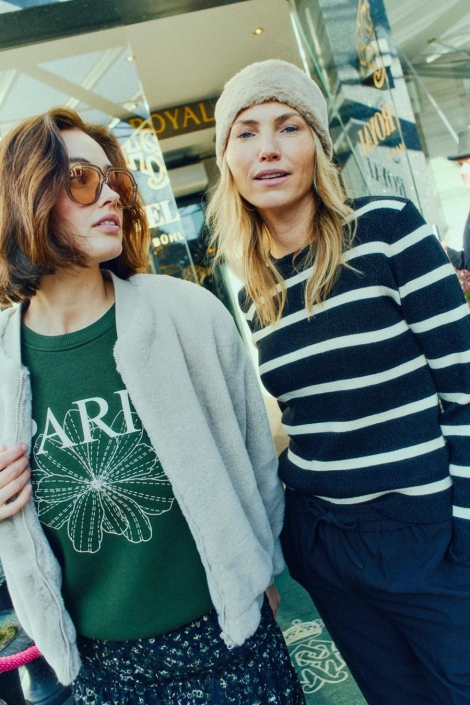 Freequent groene dames sweater | Sfeerbeeld, In situatie