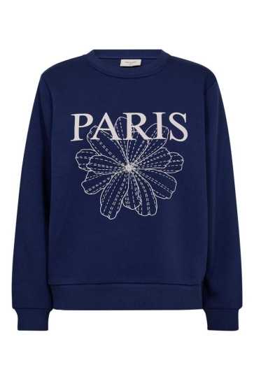 Freequent Trui FQKAMELA PULLOVER 207089 PATROIT BLUE W. MOONBEAM