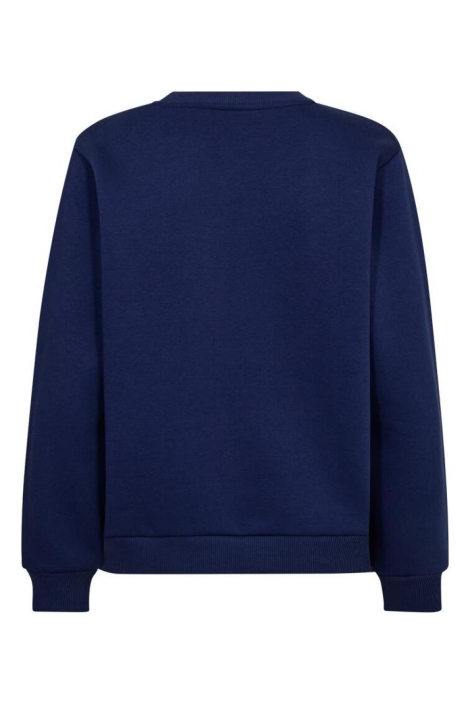 Freequent blauwe dames sweater | Achteraanzicht