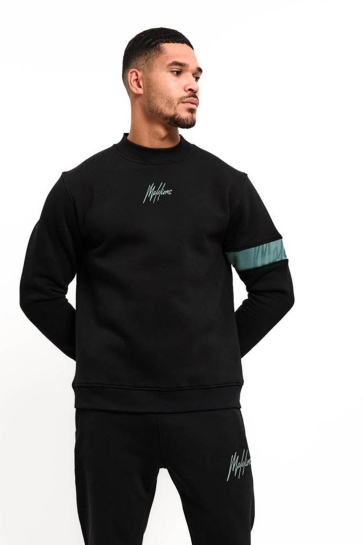 Malelions CAPTAIN SWEATER MM2 AW25 17 900 BLACK